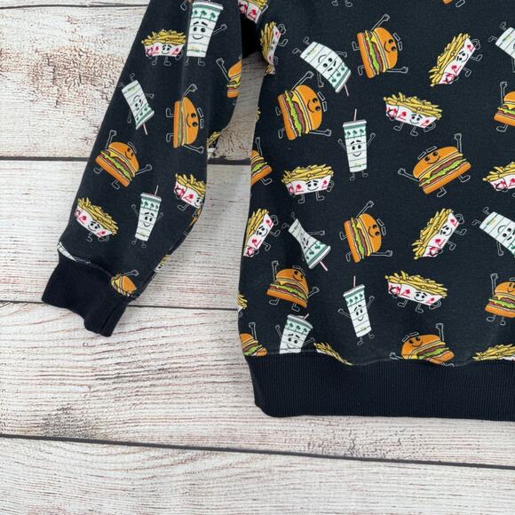 In N Out Double Double Fries Drink Print Full Zip Hoodie Youth Medium Black - Picture 7 of 10